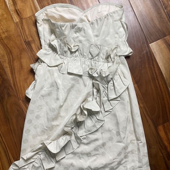 FUMBLING FOE Polka Dot Strapless Cocktail Dress - Picture 2 of 3